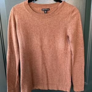 J.Crew Mercantile Wool Blend Sweater XXS Brown Crew Neck Fall Academia Cozy